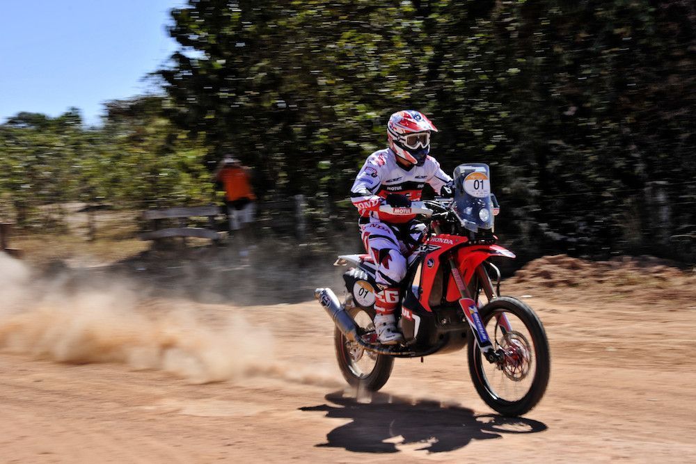 Paulo Gonçalves, con la Honda CRF450 Rally, el más rápido en la prólogo del Rally dos Sertoes