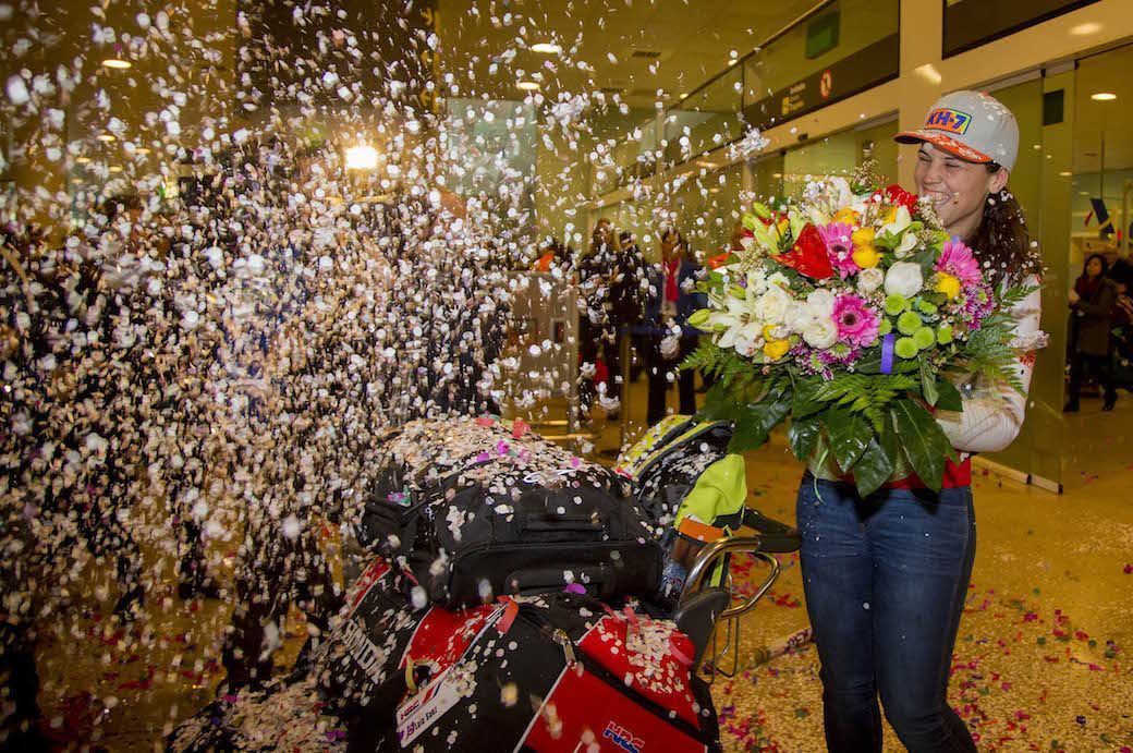 La ‘reina del Dakar’ Laia Sanz ya está en casa