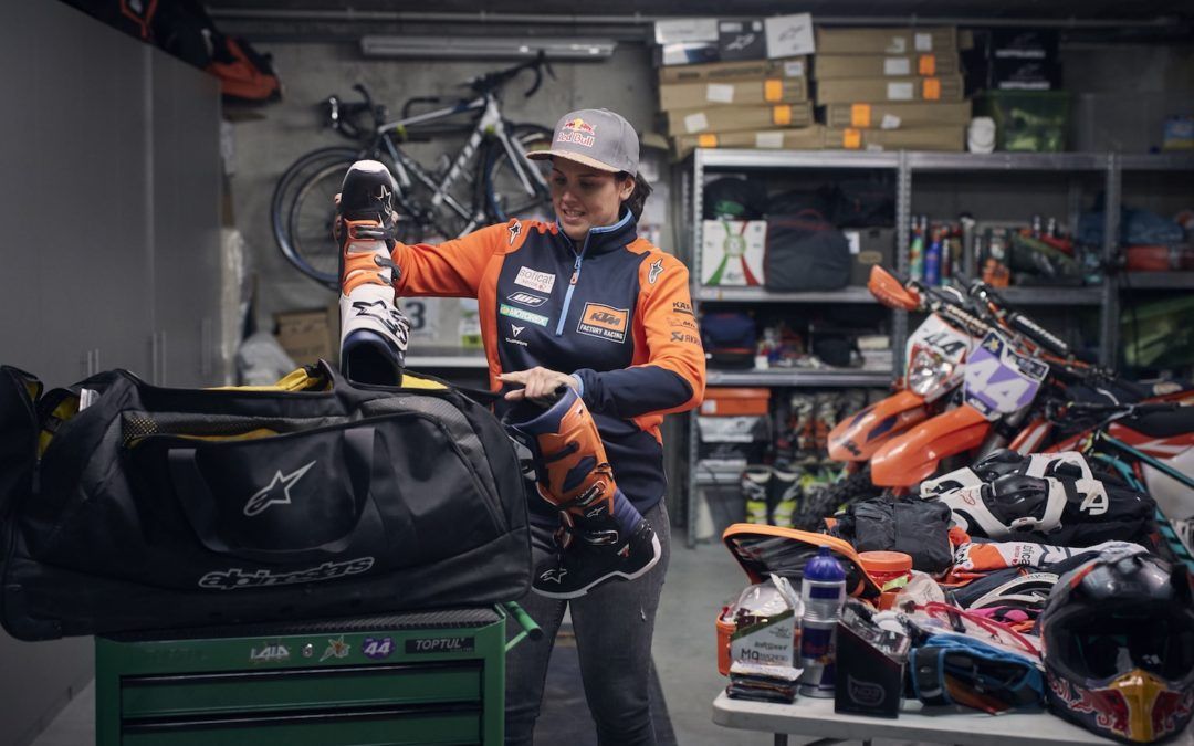 La maleta de Laia Sanz para el Dakar 2019