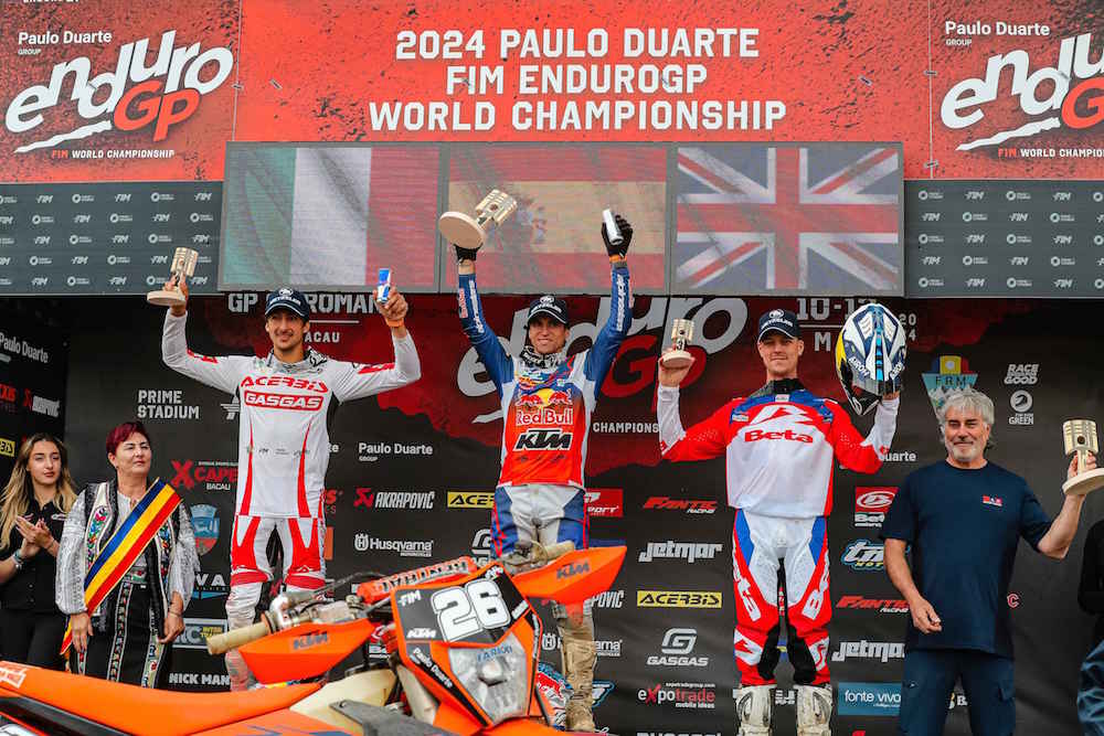 Podio GP Rumanía EnduroGP 2024