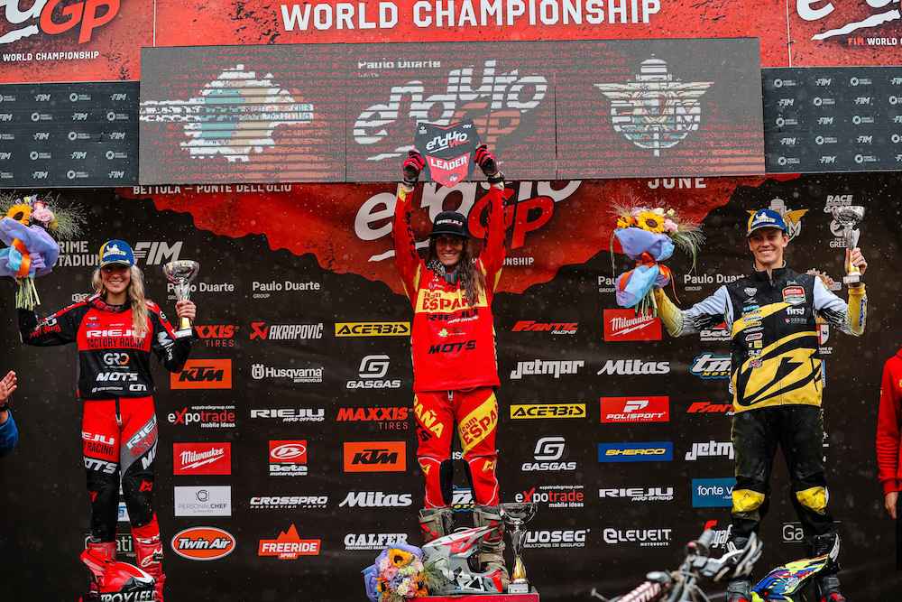 Podio Enduro Women GP Italia