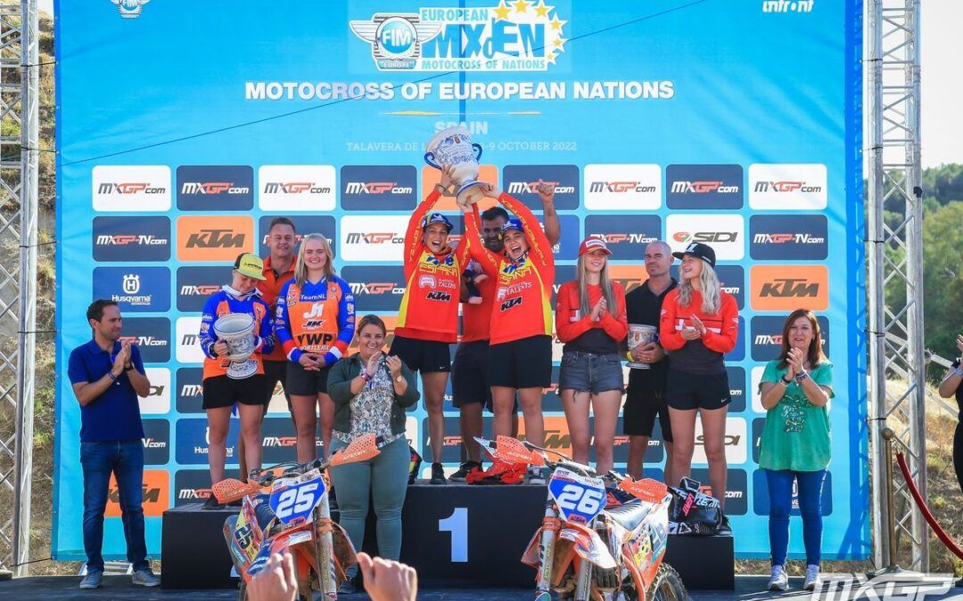 Daniela Guillén y Jana Sánchez se imponen en el Motocross de las Naciones Europeas