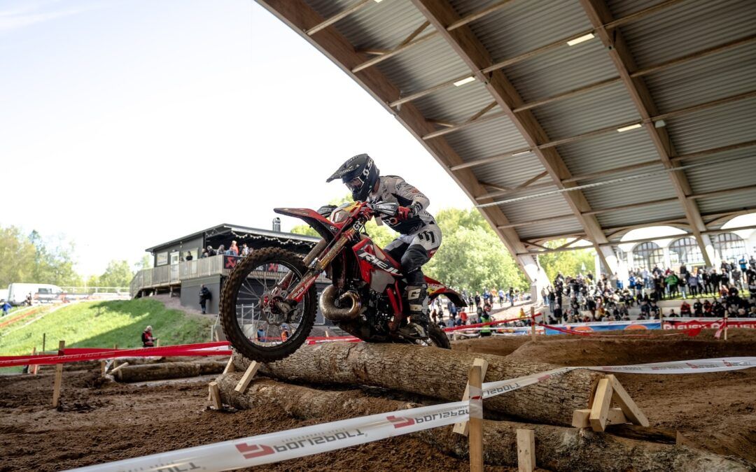 Dominik Olswozy repite podio en el Súper Test del EnduroGP de Suecia