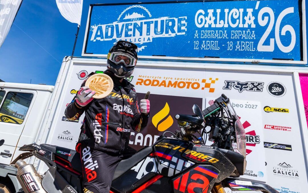 Jacopo Cerutti, con Aprilia, se impone en la 5ª edición de Adventure Galicia