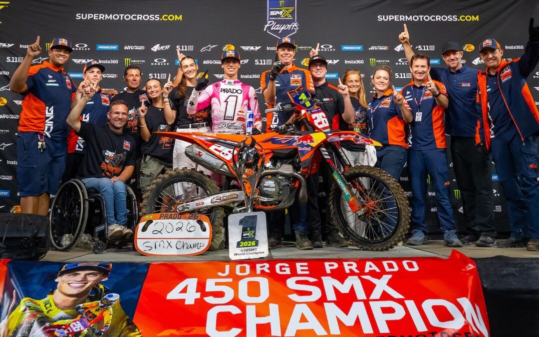¡Jorge Prado se proclama Campeón del Mundo de SuperMotocross 2026!