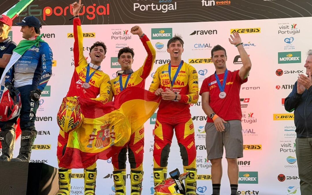 Puey, Fontova y Domínguez llevan a España al podio Júnior de los 6Days 2026